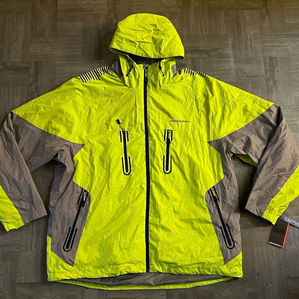 NEW Hawke & Co 2 In 1 Series Outerwear Pro Performance Jacket Mens XL Waterproof